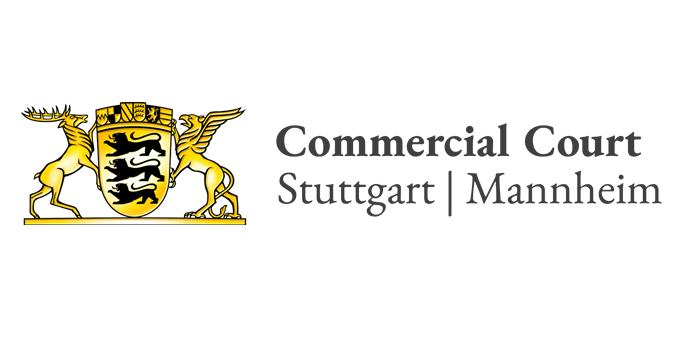 Bild zeigt das Logo des Commercial Court
