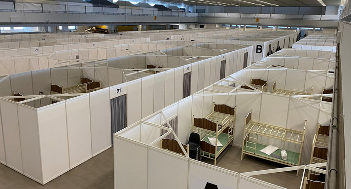 Notunterkunft Messe Sindelfingen